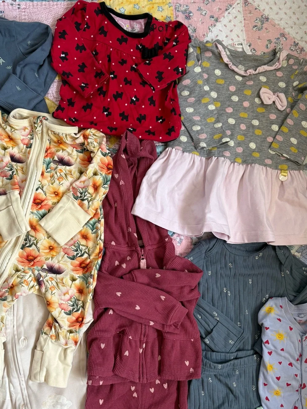 💜 Baby Girl 3–6 Month Clothing Bundle (20 Pieces)